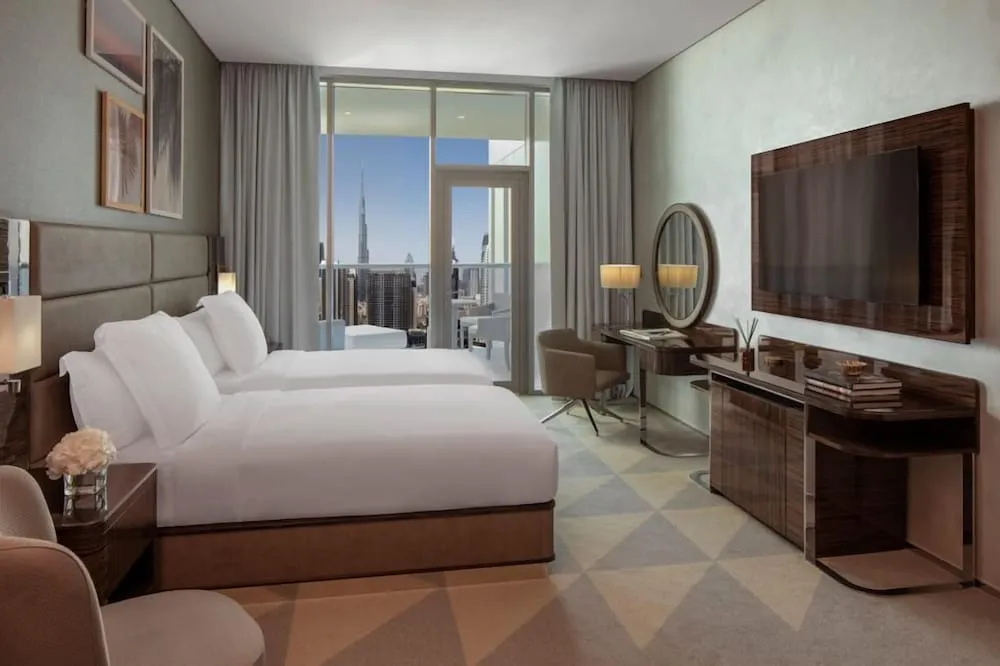 İki Ayrı Yataklı Oda, 2 Tek Kişilik Yatak, Balkon (VIP, Burj Khalifa view)