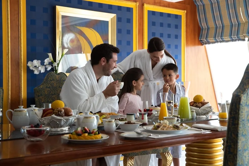 Burj Three Bedroom Family Suite - Sea View with Butler Service (Duplex Suite - 2198 ft²)