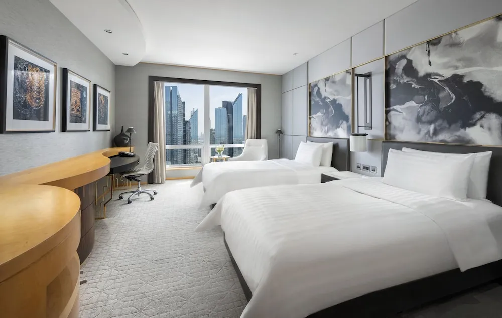 Deluxe Room, 2 Twin Beds, Burj View