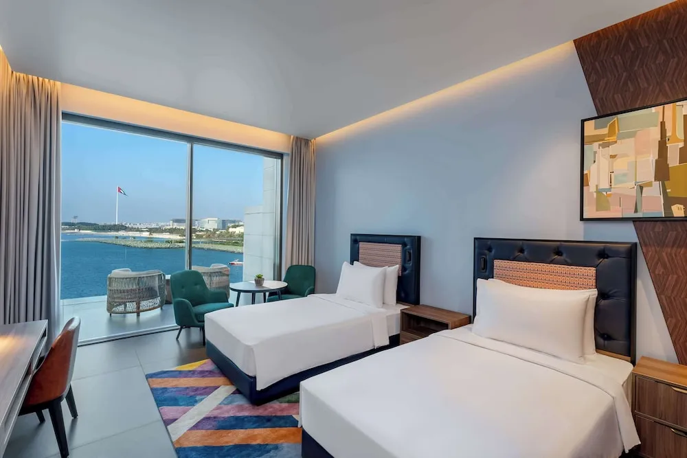 Oda, 2 Tek Kişilik Yatak, Balkon, Deniz Manzaralı