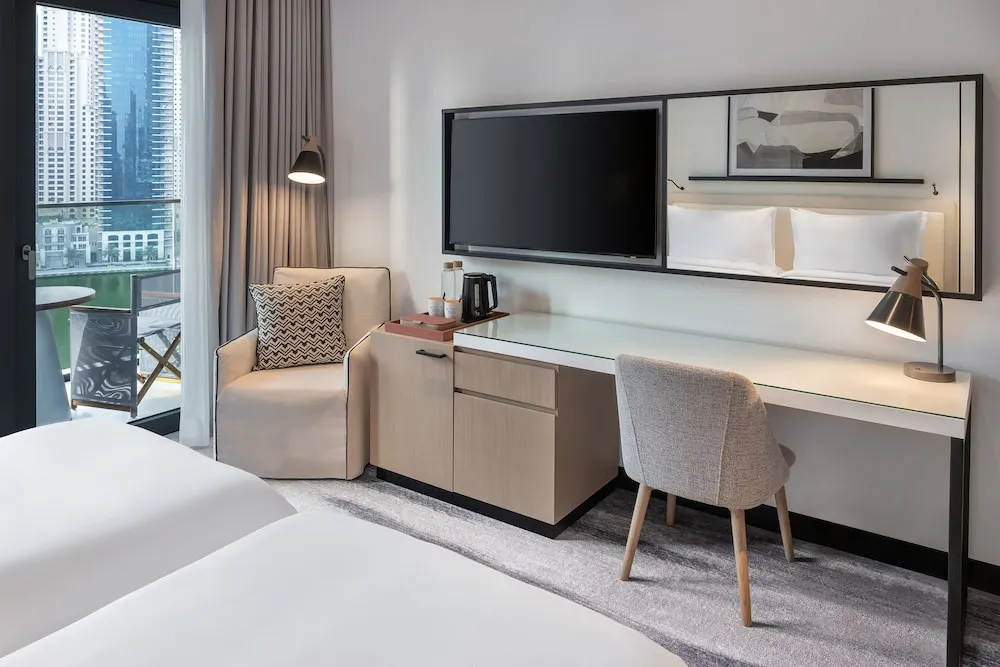 Deluxe Oda, 2 Tek Kişilik Yatak, Marina Manzaralı