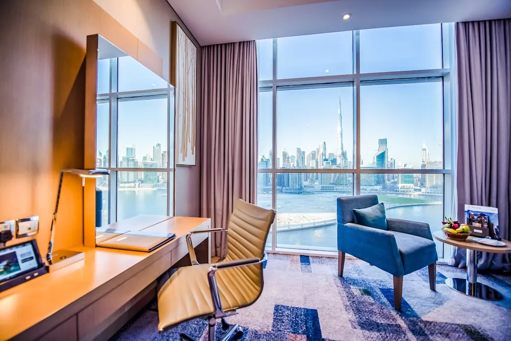 One Bedroom Suite - Dubai Canal view with free access to Hotel's private beach at Palm-Jumeirah