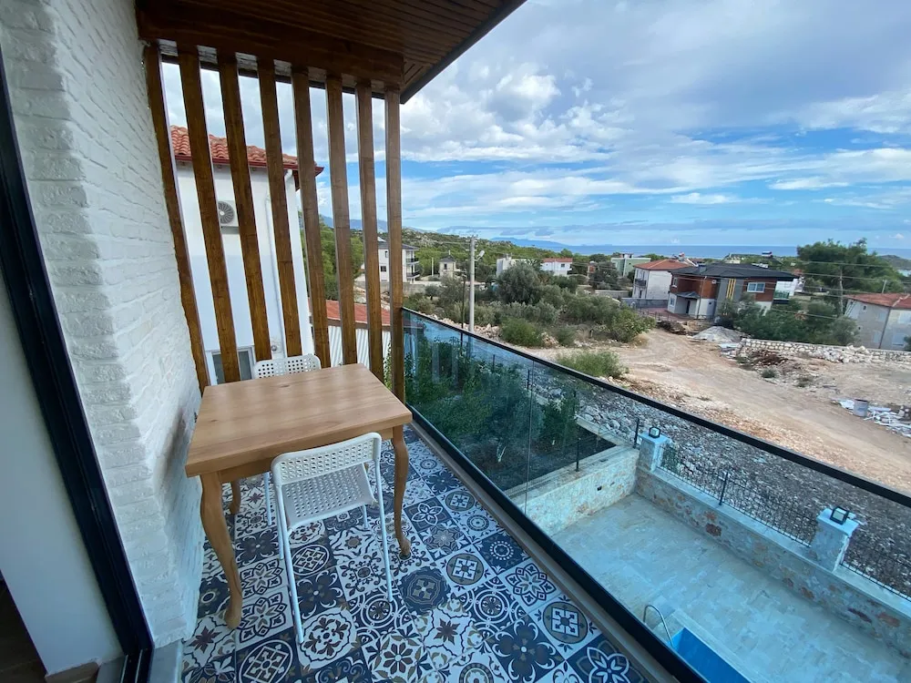 Classic Apart Daire, Balkon, Deniz Manzaralı