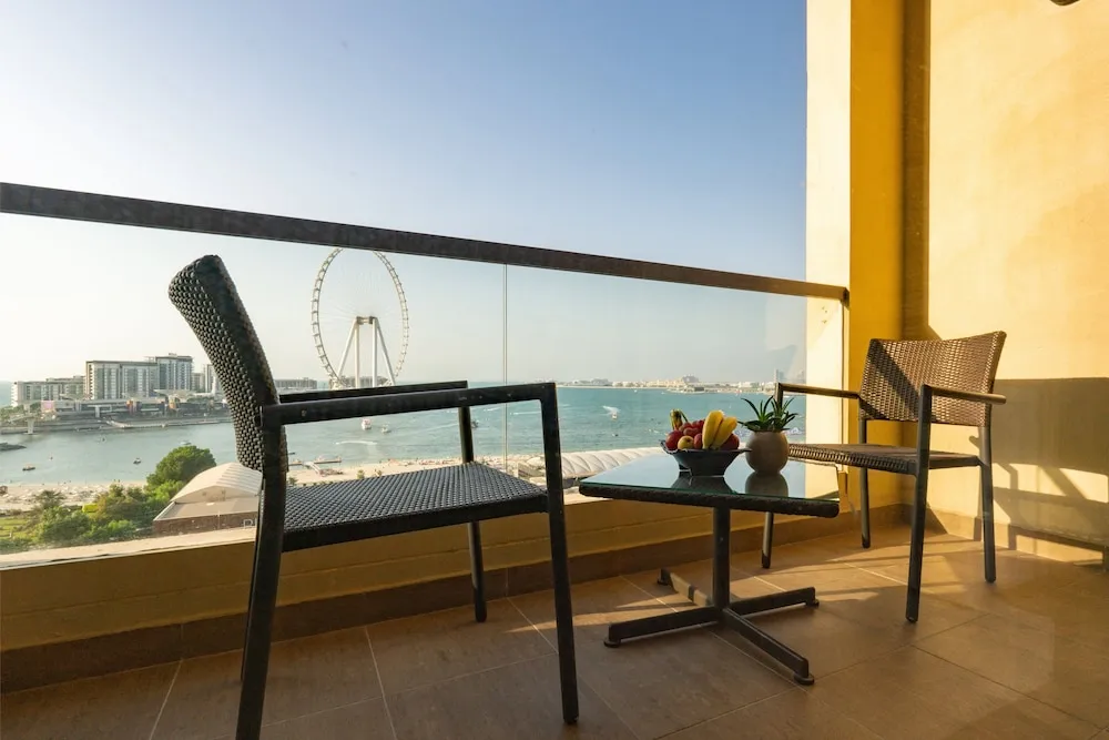 Oda, 1 En Büyük (King) Boy Yatak, Balkon, Deniz Manzaralı (Ain Dubai)