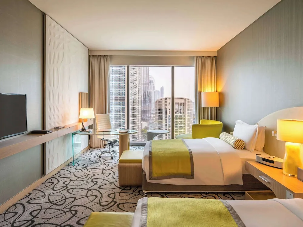 Luxury Oda, 2 Tek Kişilik Yatak, Club Dinlenme Salonu Girişi (Burj Khalifa View)
