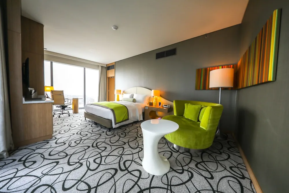 Luxury Oda, 1 En Büyük (King) Boy Yatak, Club Dinlenme Salonu Girişi (Burj Khalifa View)