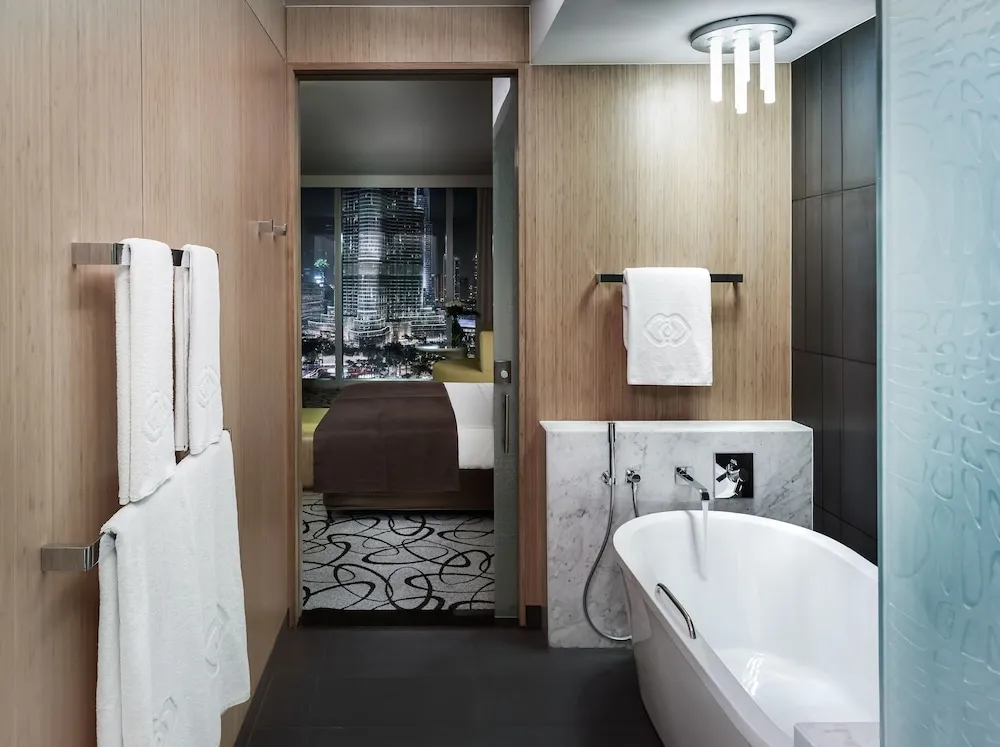 Luxury Oda, 1 En Büyük (King) Boy Yatak, Club Dinlenme Salonu Girişi (Burj Khalifa View)