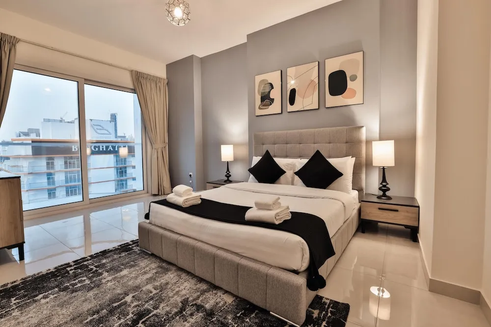 Apart Daire, 1 Büyük (Queen) Boy Yatak, Havuz Kullanımı, Şehir Manzaralı