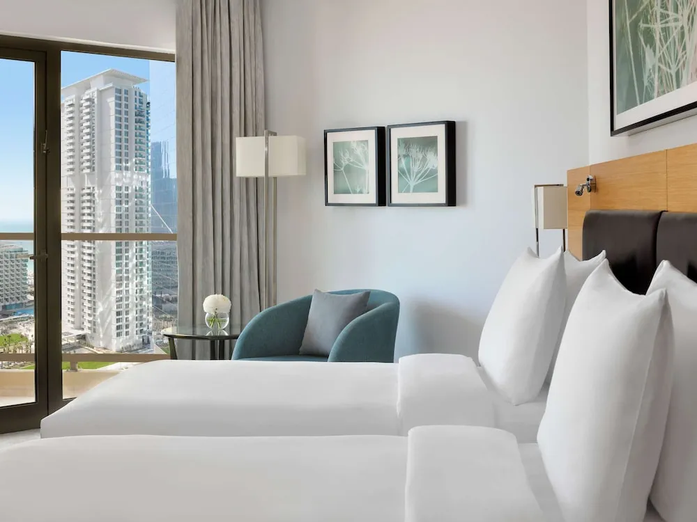 Deluxe İki Ayrı Yataklı Oda, Balkon, Kısmi Deniz Manzaralı