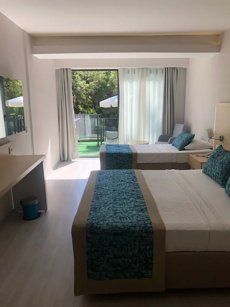 Standard Tek Büyük veya İki Ayrı Yataklı Oda, Balkon, Bahçe Manzaralı