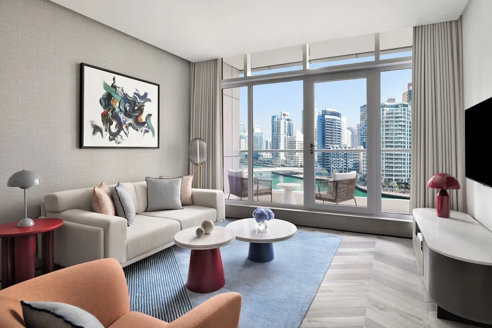 Oda, 3 Yatak Odası, Balkon, Marina Manzaralı (Residence)