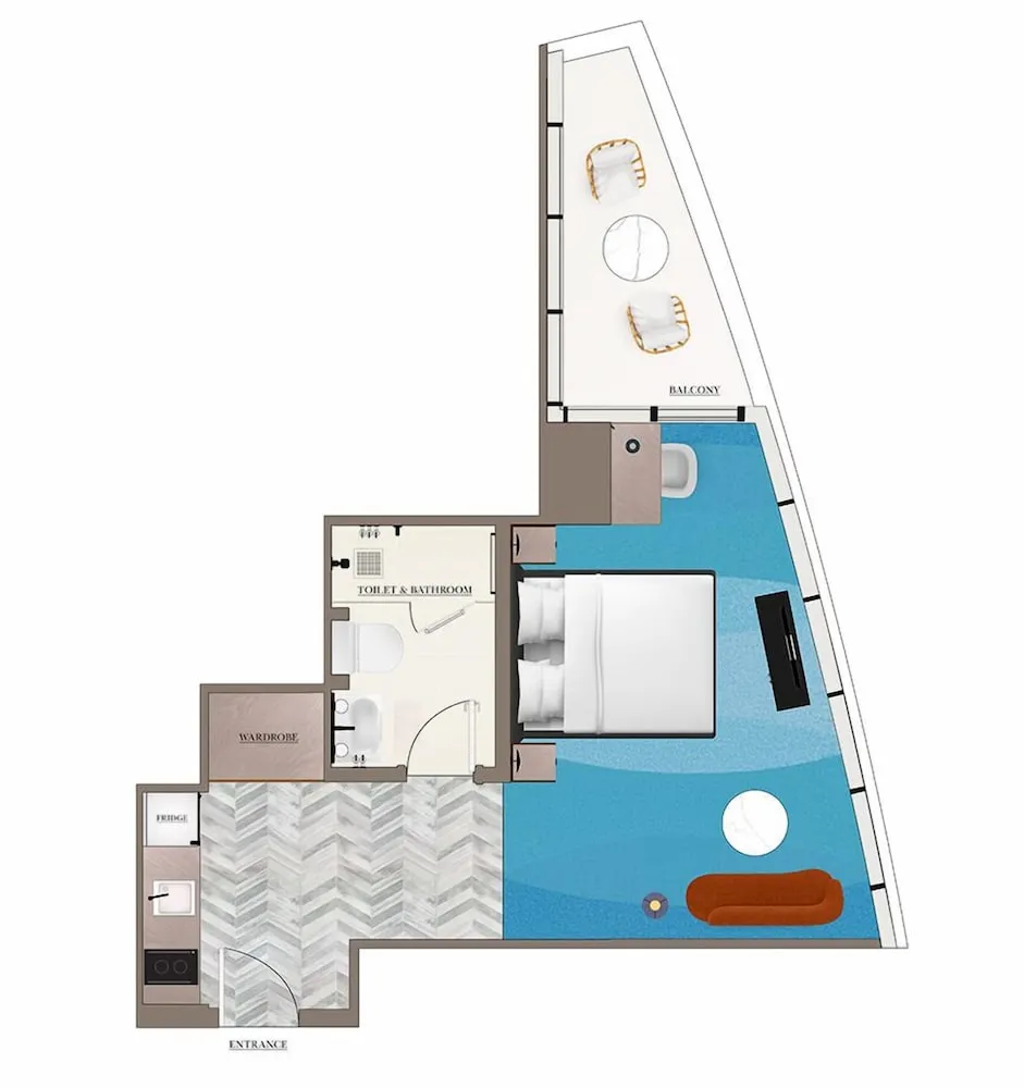 Stüdyo, 1 En Büyük (King) Boy Yatak, Balkon, Marina Manzaralı