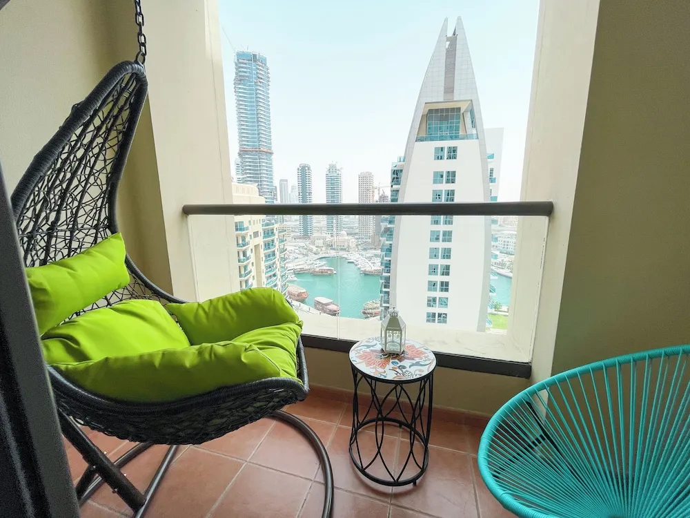 Deluxe Apart Daire, 2 Yatak Odası, Balkon, Marina Manzaralı