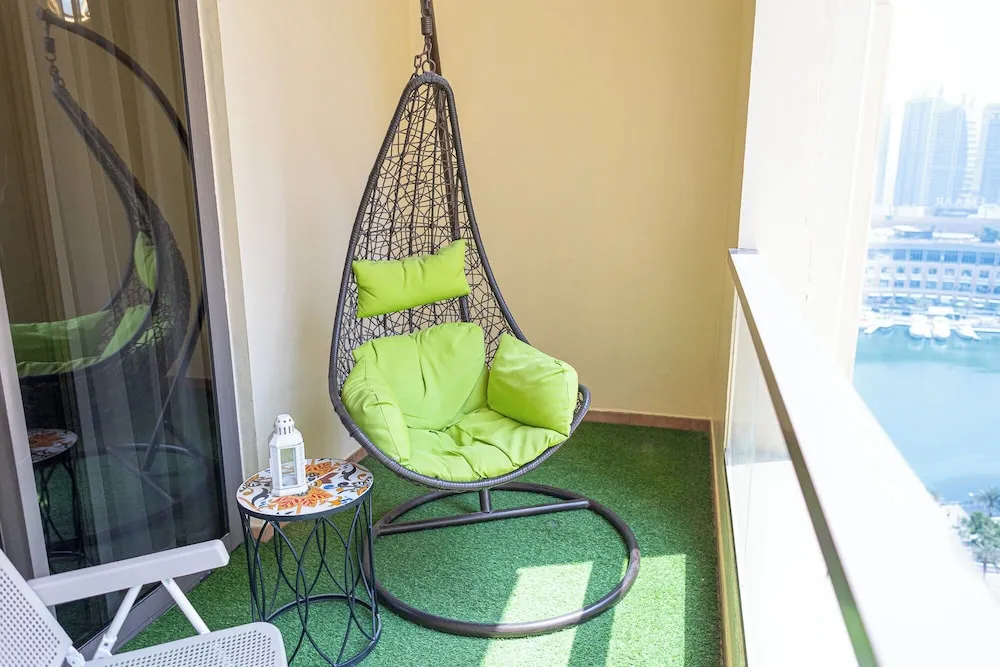 Deluxe Apart Daire, 1 Yatak Odası, Balkon, Marina Manzaralı