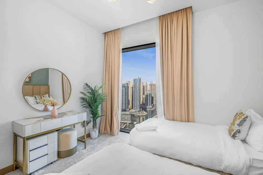 Luxury Apart Daire, 2 Yatak Odası, Sigara İçilmez, Marina Manzaralı