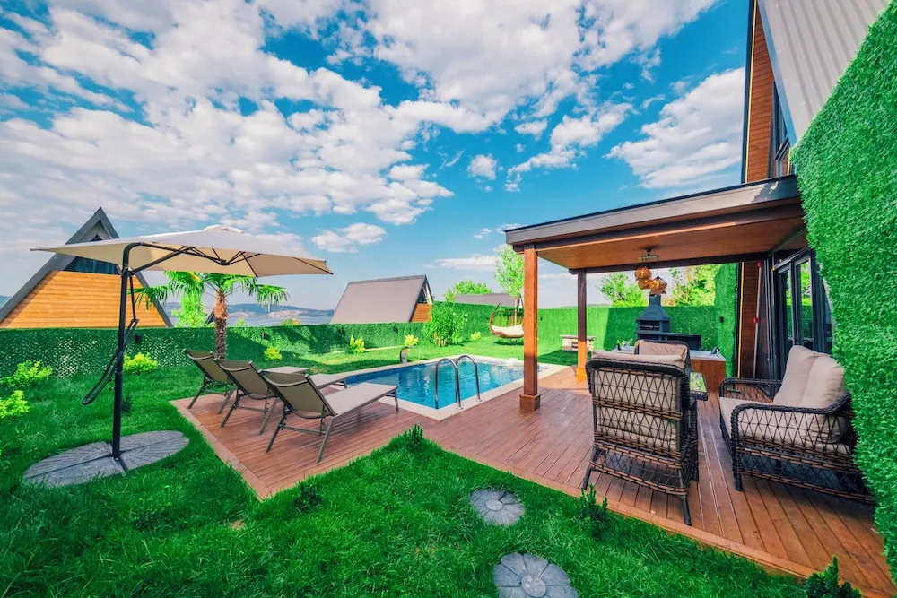 Family Bungalov, 2 Yatak Odası, Veranda, Göl Manzaralı