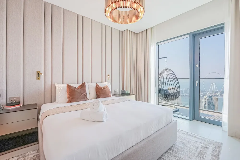 Luxury Apart Daire, 2 Yatak Odası, Balkon, Marina Manzaralı