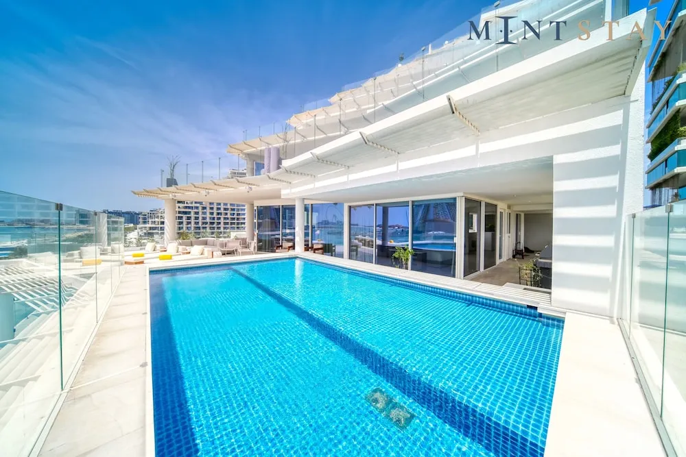 Panoramic Çatı Katı Süiti (Penthouse), 4 Yatak Odası, Kişiye Özel Havuzlu, Deniz Manzaralı