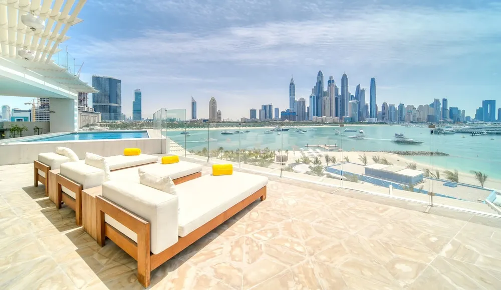 Panoramic Çatı Katı Süiti (Penthouse), 4 Yatak Odası, Kişiye Özel Havuzlu, Deniz Manzaralı