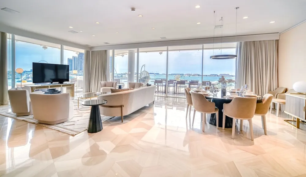 Panoramic Çatı Katı Süiti (Penthouse), 4 Yatak Odası, Kişiye Özel Havuzlu, Deniz Manzaralı