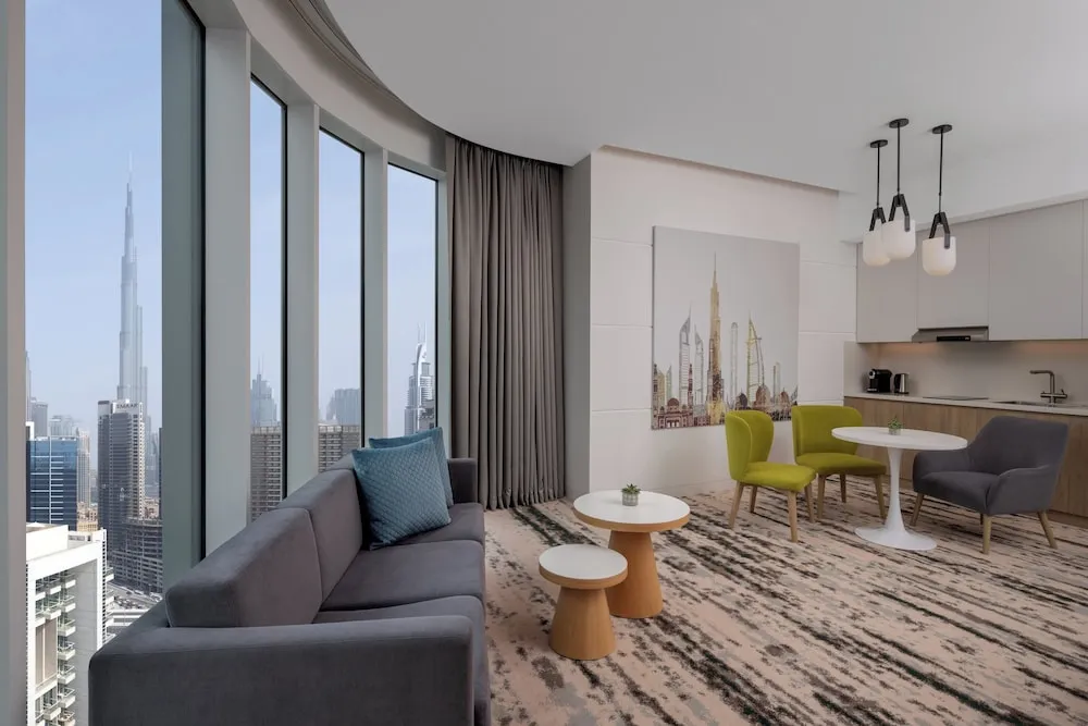 Süit, 1 Yatak Odası, Küçük Mutfak (Burj Khalifa View, Dining Area)