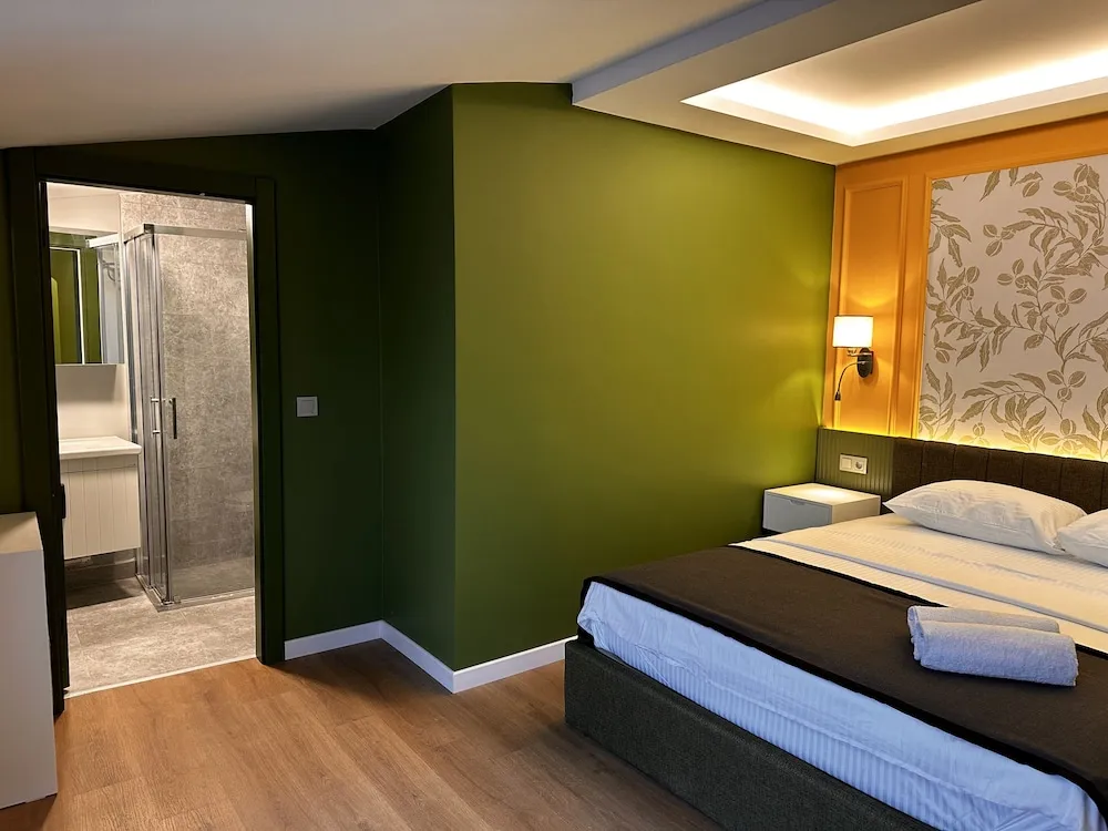 Teraslı ve mutfaklı 1 oda, 1 salon