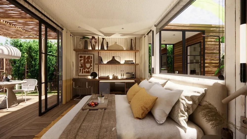 Design Stüdyo Süit, 1 En Büyük (King) Boy Yatak, Kişiye Özel Havuzlu, Deniz Manzaralı
