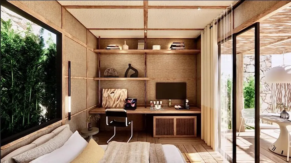 Design Stüdyo Süit, 1 En Büyük (King) Boy Yatak, Kişiye Özel Havuzlu, Deniz Manzaralı