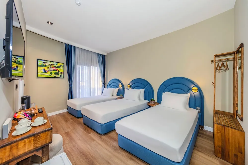 Deluxe Üç Kişilik Oda, 3 Tek Kişilik Yatak, Balkon