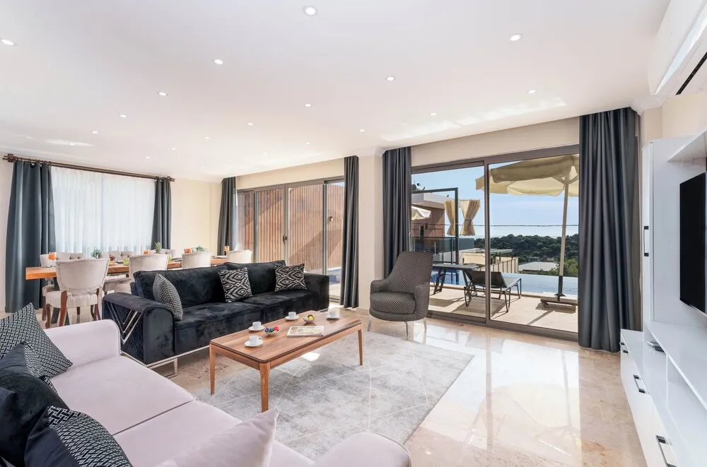 Deluxe Villa, 4 Yatak Odası, Balkon, Kısmi Deniz Manzaralı