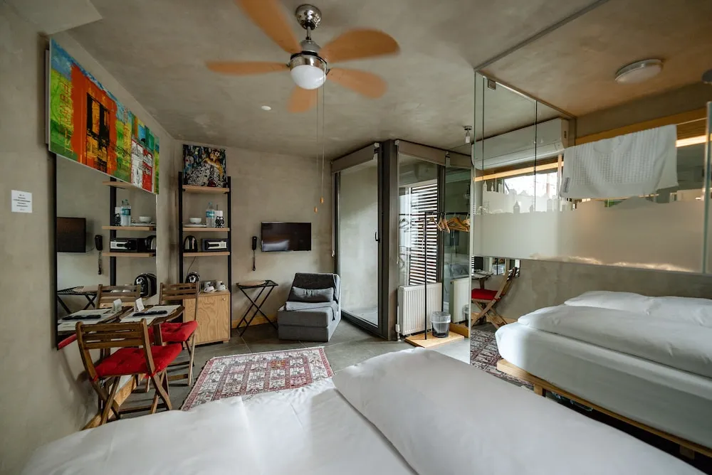 Basic Double or Twin Room, Additional Building (Stair Patio Room)