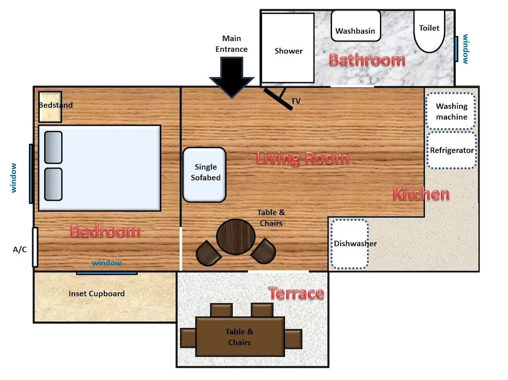 Deluxe Apart Daire, Teras (4th Floor)