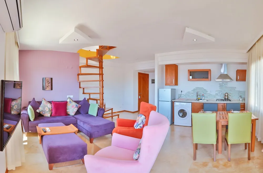 Panoramic Apart Daire, 2 Yatak Odası, Balkon, Deniz Manzaralı