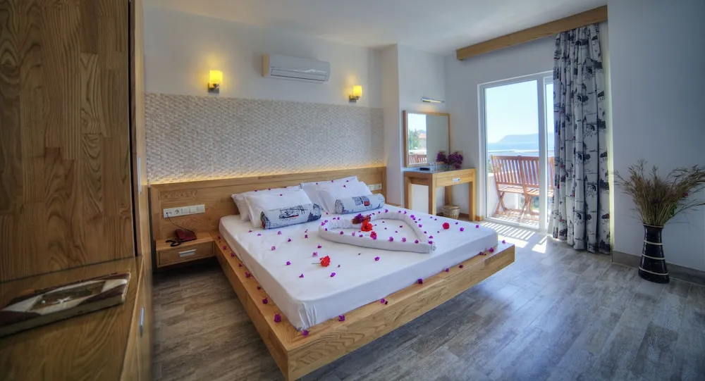 Honeymoon Oda, 1 Çift Kişilik Yatak, Sıcak Su Küveti, Deniz Manzaralı