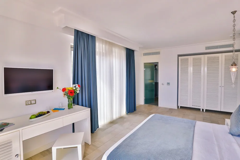 Deluxe Tek Büyük Yataklı Oda, Balkon, Deniz Manzaralı