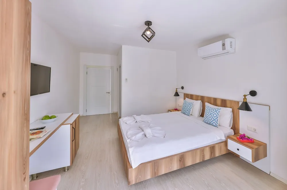 Tek Büyük Yataklı Oda, Balkon, Bahçe Manzaralı