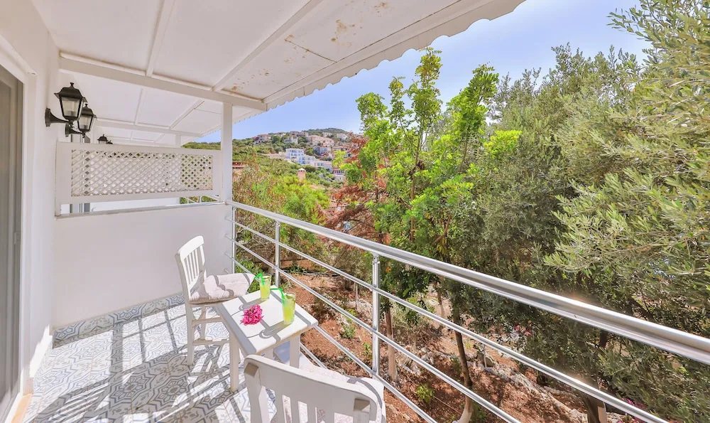 Tek Büyük Yataklı Oda, Balkon, Bahçe Manzaralı