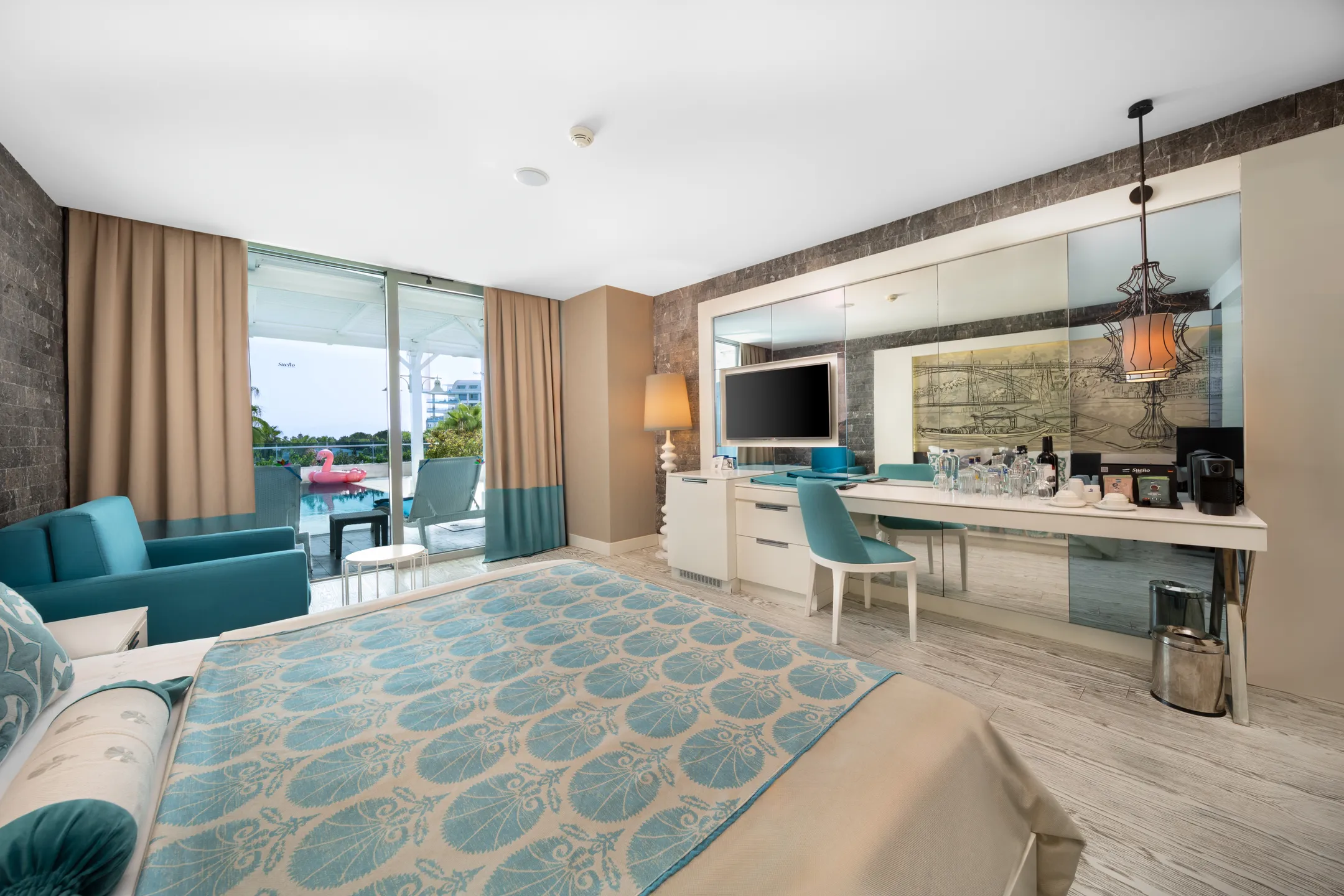 Deluxe Sueno Suite Deniz Manzaralı Swim Up Oda