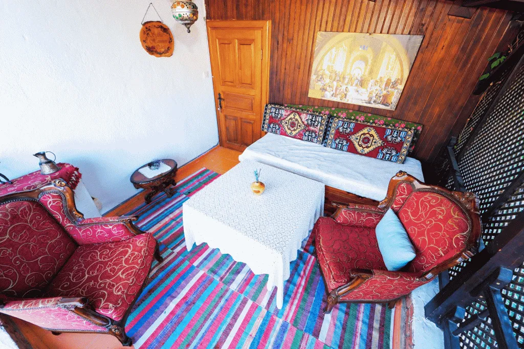 Şömineli Konak Oda,Köy Manzaralı,Balkon veya Teraslı