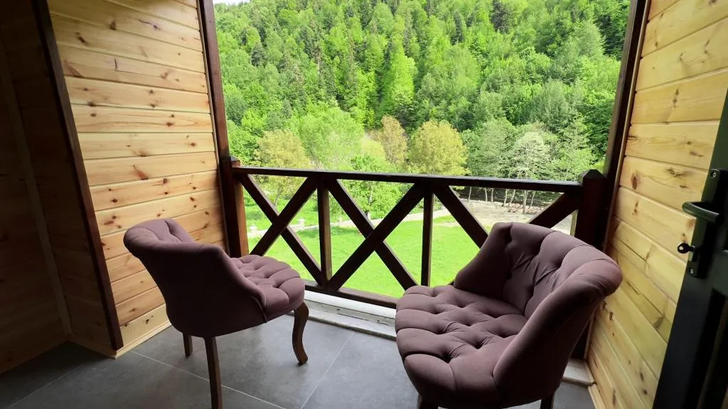 Deluxe Oda Jakuzi, Şömine, Balkon