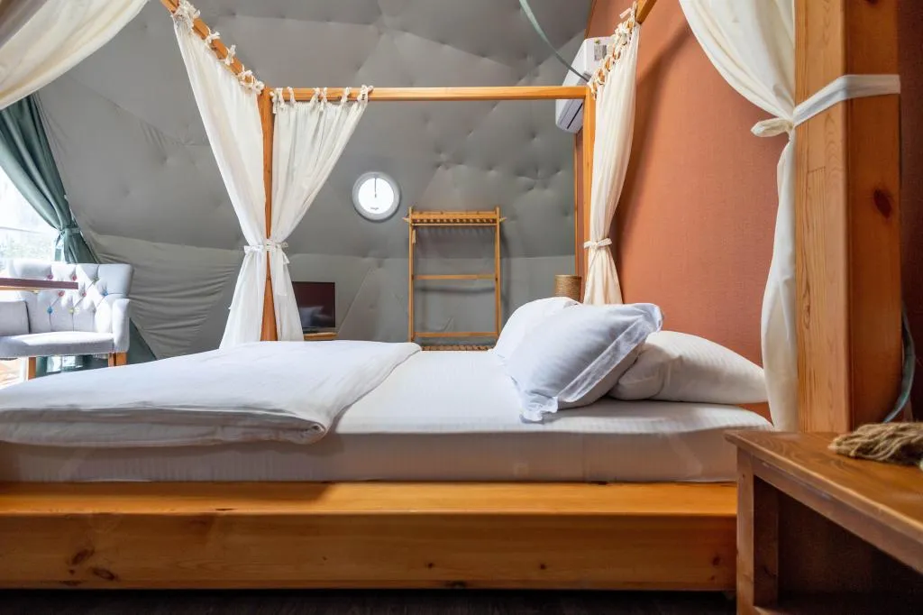 Glamping Double,Bahçe Manzaralı,Verandalı