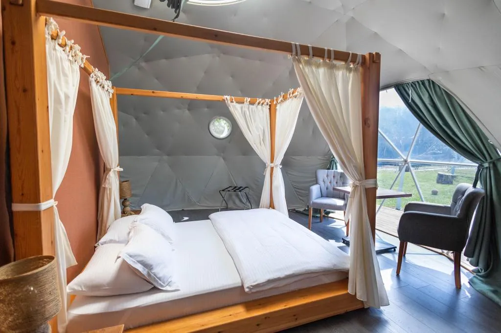 Glamping Double,Bahçe Manzaralı,Verandalı