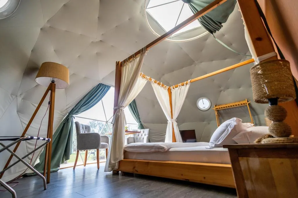 Glamping Double,Bahçe Manzaralı,Verandalı
