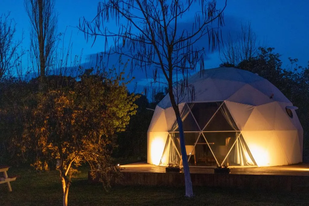 Glamping Double,Bahçe Manzaralı,Verandalı