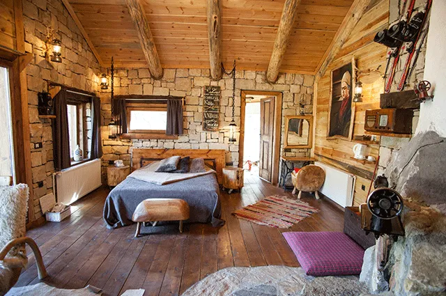 Suite,Dağ Manzaralı,Şömineli