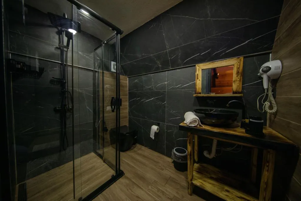 Jakuzili Şömineli Bungalow,Dağ Manzaralı,Jakuzili