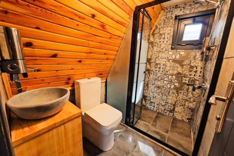 1+1 Bungalov,Havuz veya Bahçe Manzaralı,Balkon veya Teraslı