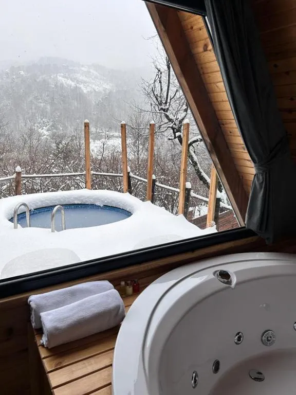 Bungalov,Dağ Manzaralı,Jakuzili, Özel Havuzlu (Isıtmasız)