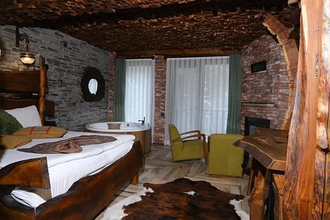 Jakuzili ve Şömineli Deluxe Oda,Doğa Manzaralı