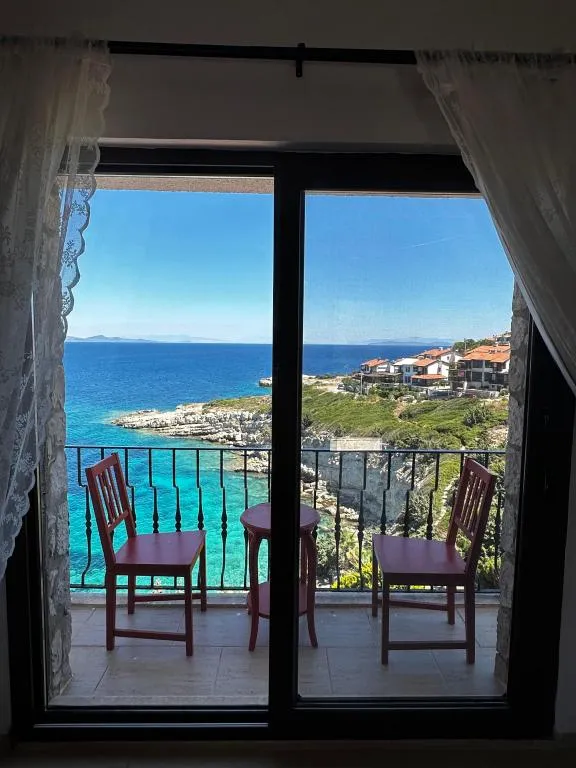 Standart Twin Oda,Deniz Manzaralı,Balkonlu